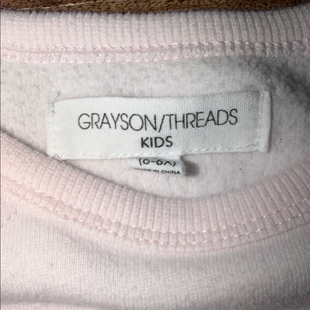 Grayson Threads Pink and White Love Dress - Picture 2 of 3